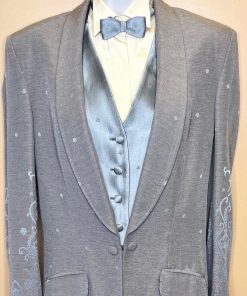 DAY COAT MARSHA TAUPE WITH DESIGN AT BOTTOM WITH MATCING VEST