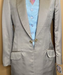 TAUPE DIAMOND PATTERN WITH SHEEN HAWKWOOD DAY COAT